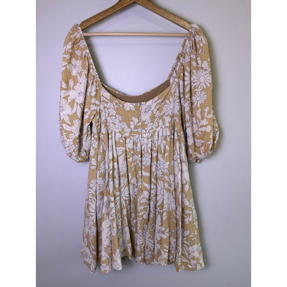 By Together Floral Babydoll Dress Women Large Puff Sleeve Mini - Picture 6 of 6